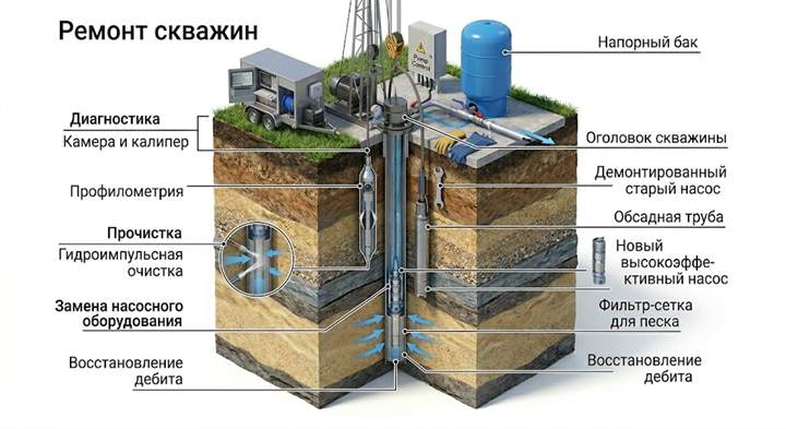 Ремонт скважин в Бийске